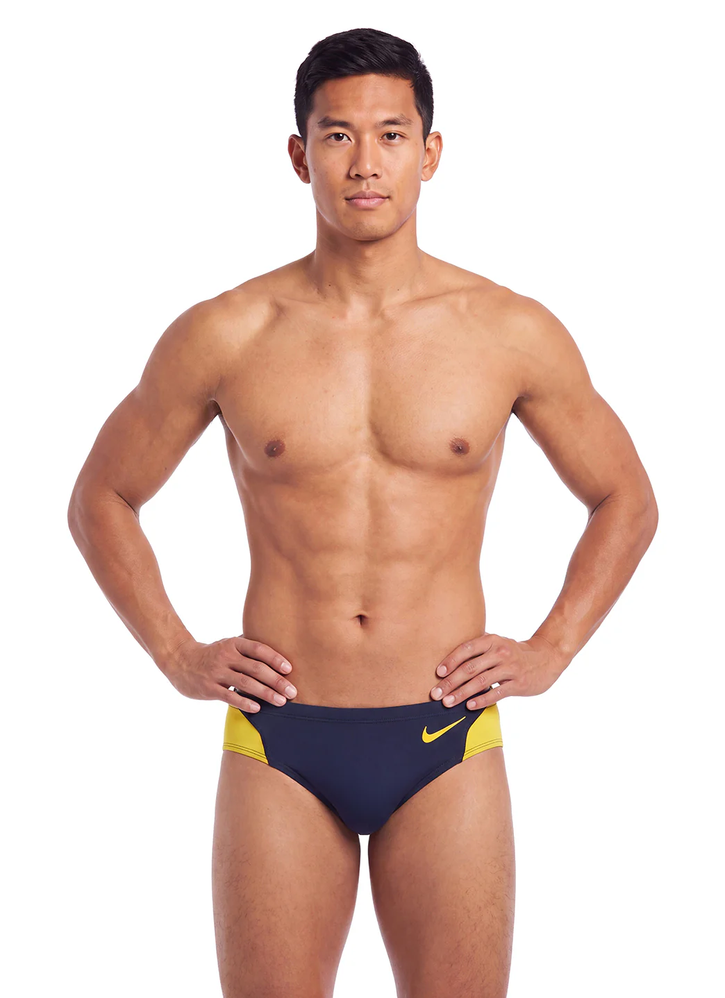 Nike Men's HydraStrong Colorblock Brief Swimsuit