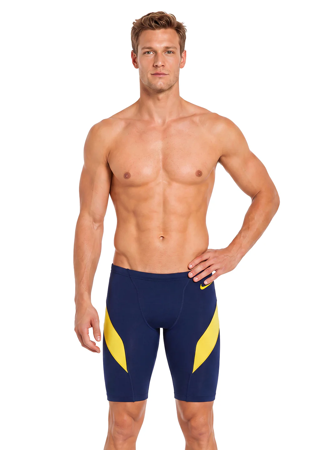 Nike Men's HydraStrong Colorblock Jammer Swimsuit - Image 3