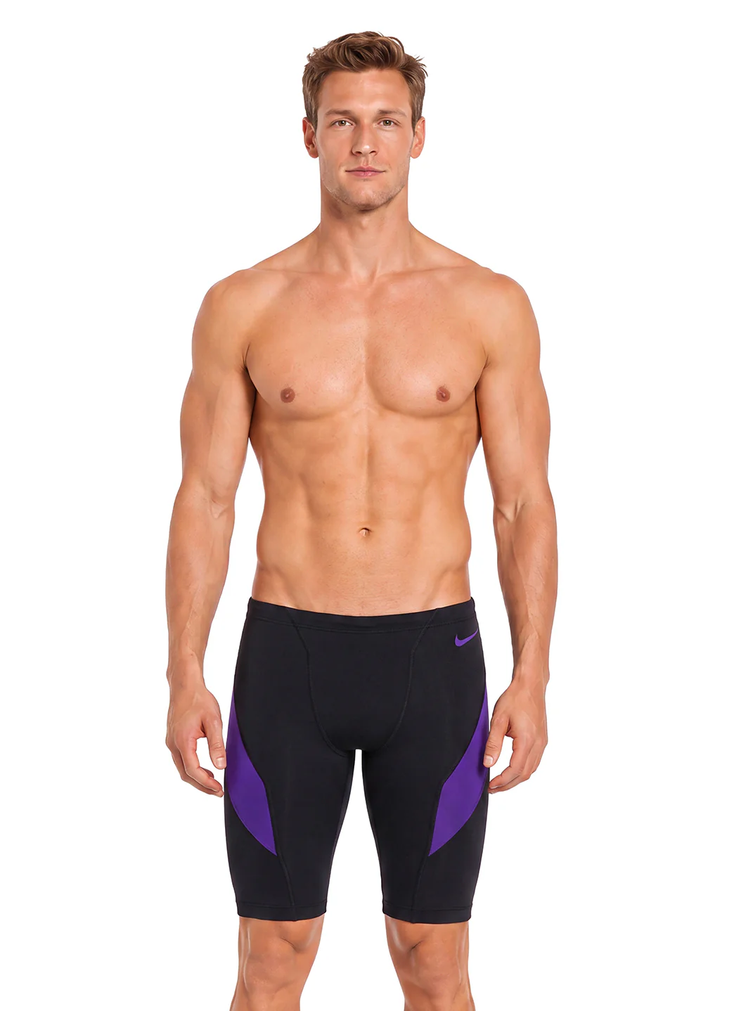 Nike Men's HydraStrong Colorblock Jammer Swimsuit - Image 32