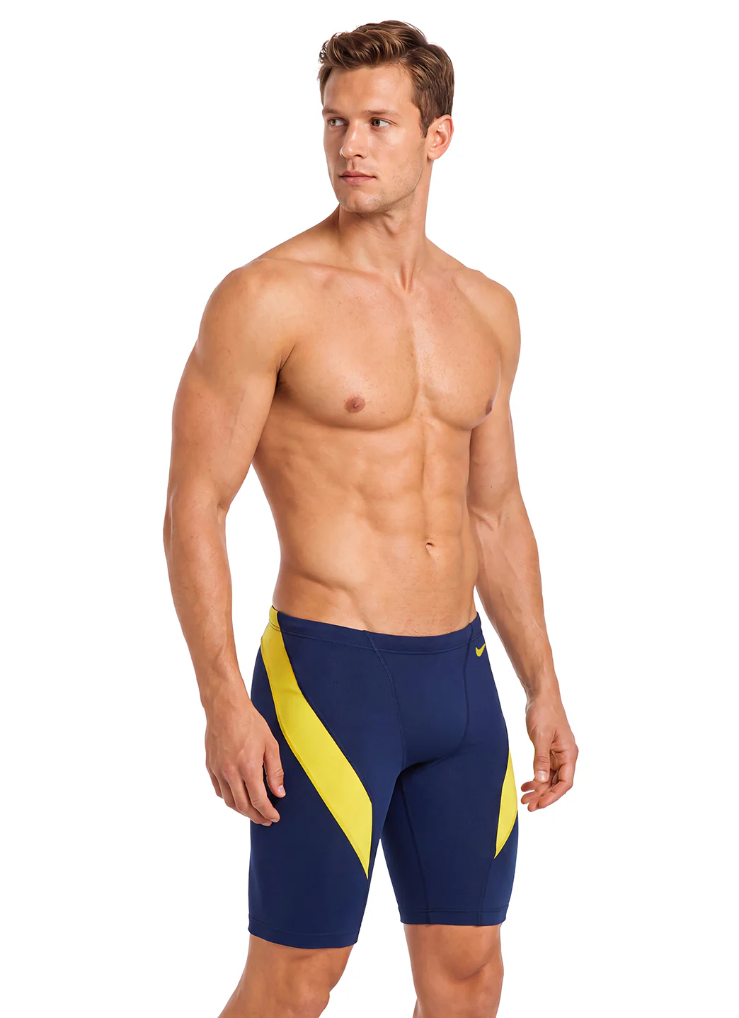 Nike Men's HydraStrong Colorblock Jammer Swimsuit - Image 4