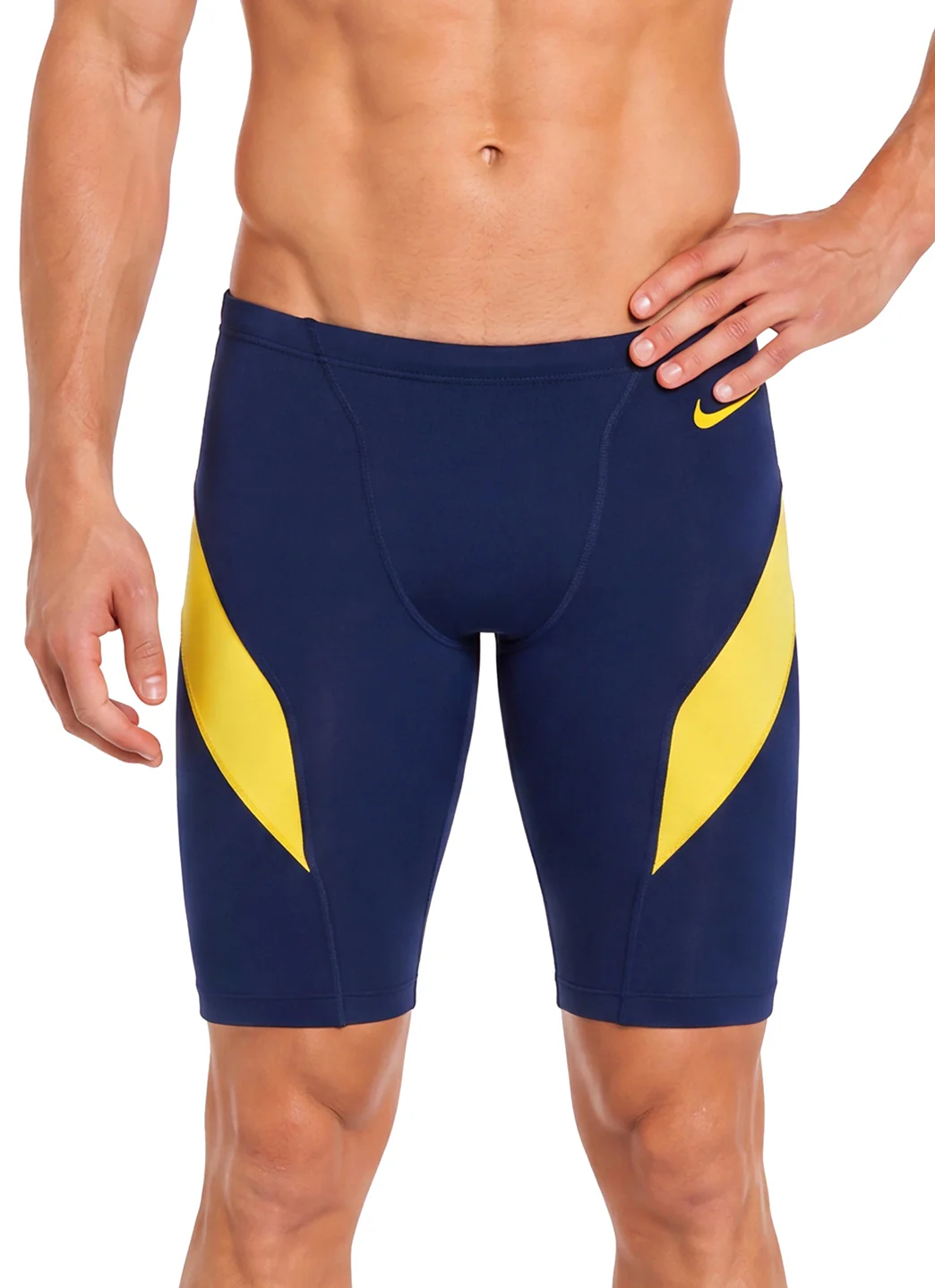 Nike Men's HydraStrong Colorblock Jammer Swimsuit - Image 7