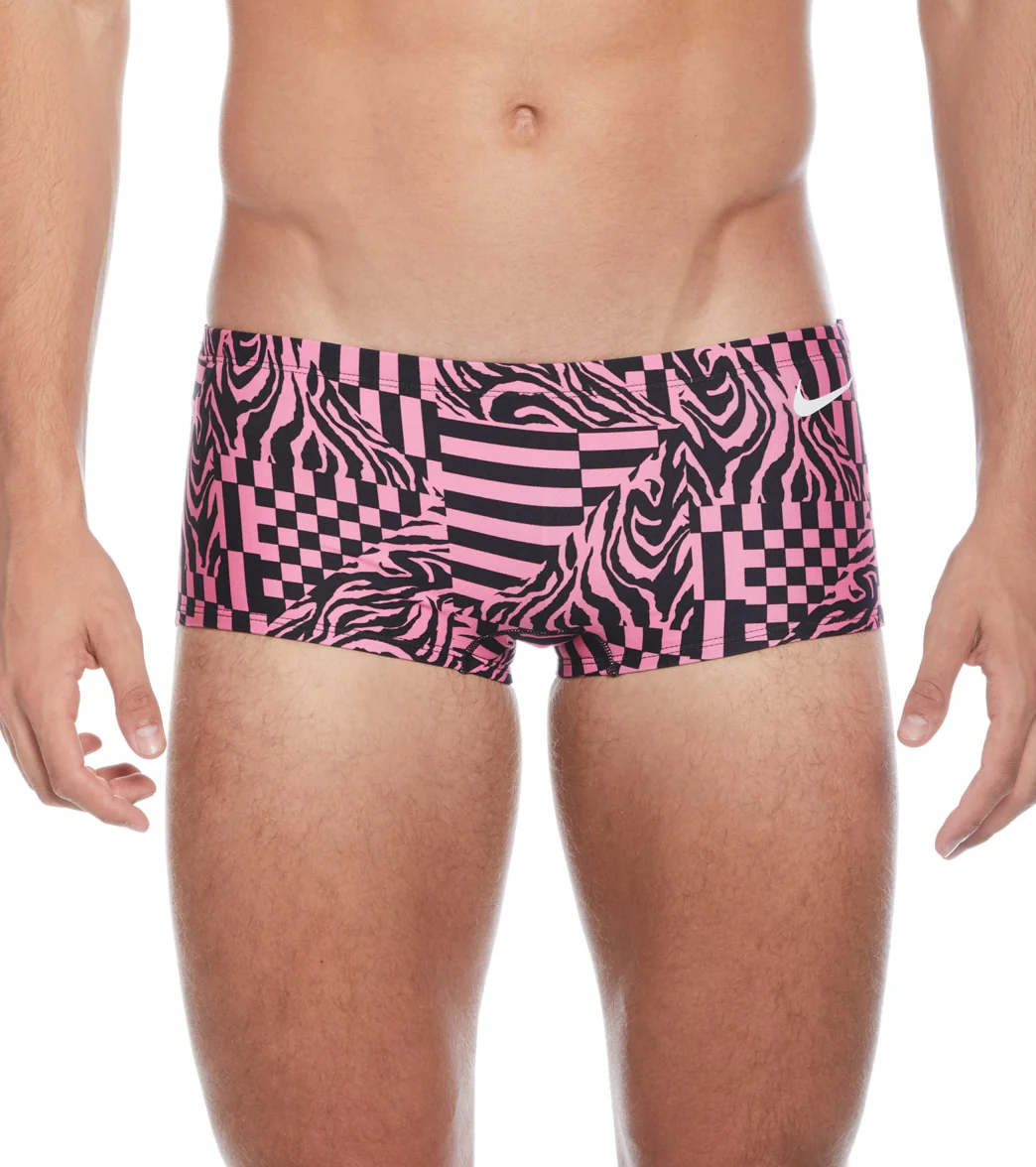 Nike Men's HydraStrong Multi Print Square Leg Swimsuit