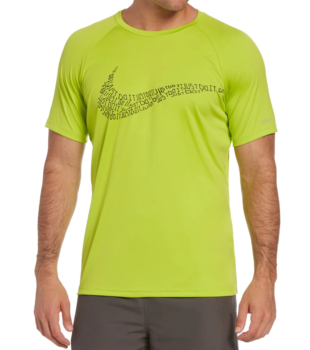 Nike Men's JDI Swoosh Short Sleeve Hydroguard Swim Shirt - Image 4
