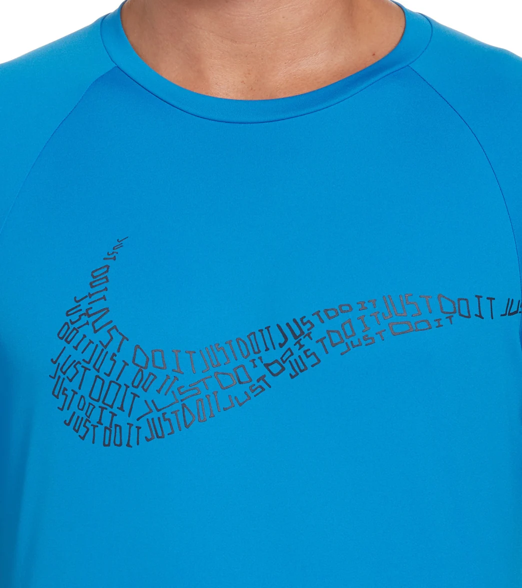Nike Men's JDI Swoosh Short Sleeve Hydroguard Swim Shirt - Image 7