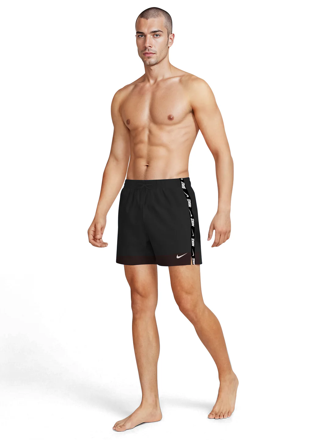 Nike Men's Logo Tape 10" Volley Swim Trunk - Image 4