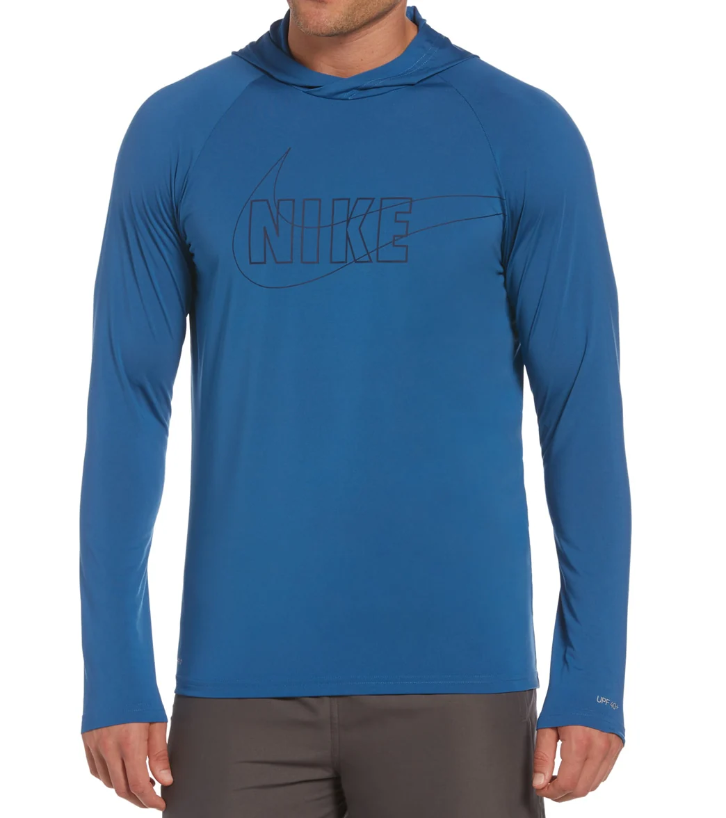 Nike Men's Outline Logo Long Sleeve Hooded Hydroguard - Image 8