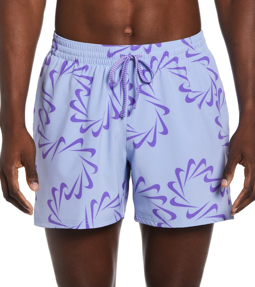Nike Men's Swoosh Line Swim Trunks - Image 11