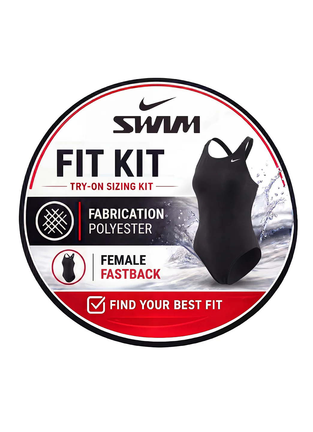 Nike Poly Fit Kit HydraStrong Fastback One Piece Swimsuit