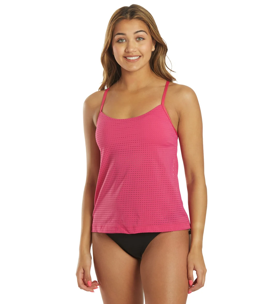 Nike Women's Chlorine Resistant Essential Layered Tankini Top - Image 8