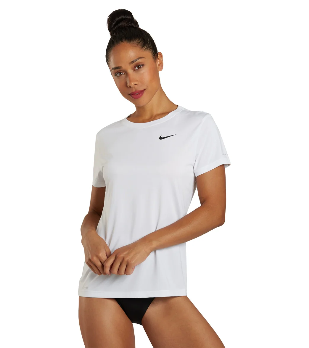 Nike Women's Essential Hydro Short Sleeve Swim  Shirt - Image 30