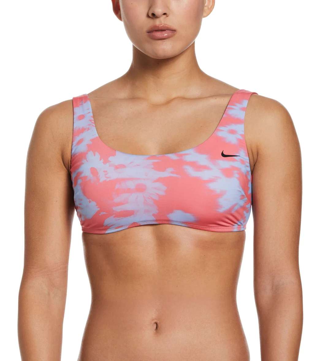 Nike Women's Floral Fade Scoop Neck Bikini Top - Image 6