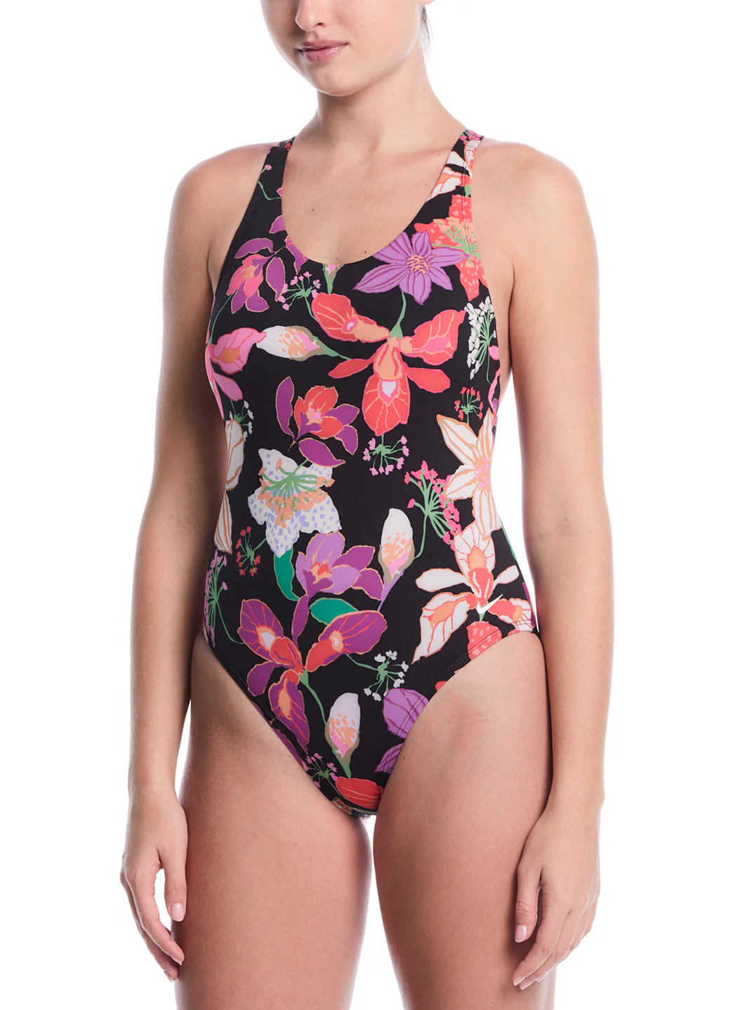 Nike Women's Hot House Floral Scoop Neck One Piece Swimsuit - Image 2