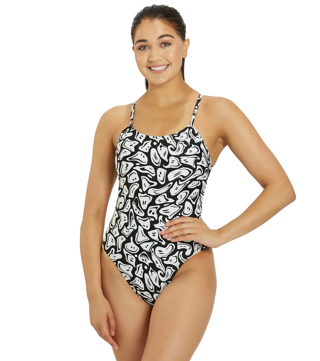 Nike Women's HydraStrong Multi Print Cut Out One Piece Swimsuit - Image 66