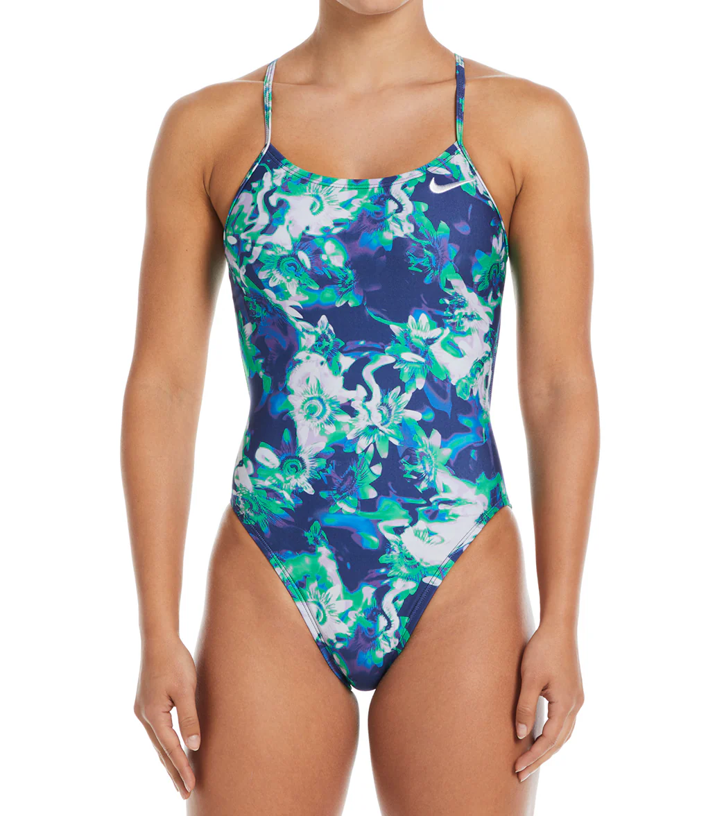 Nike Women's Hydrastrong Multi Print Cut Out One Piece Swimsuit - Image 48
