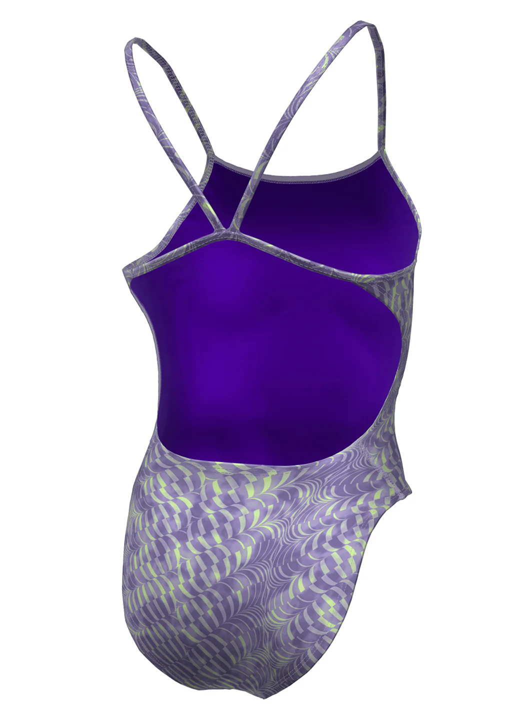Nike Women's Hydrastrong Pool Lanes Cut Out Back One Piece Swimsuit - Image 46