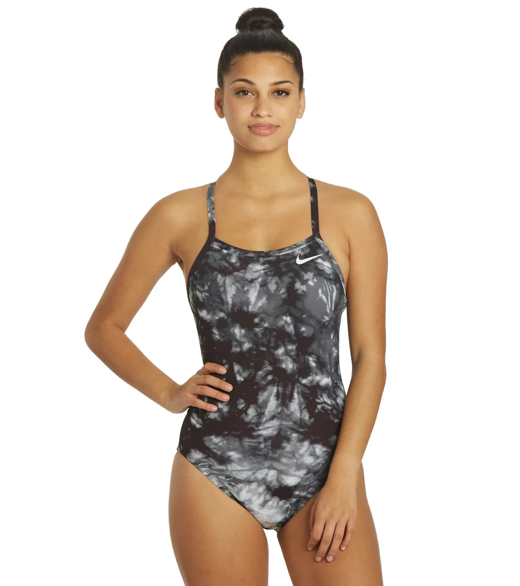 Nike Women's Hydrastrong Tie Dye Crossback One Piece Swimsuit - Image 14