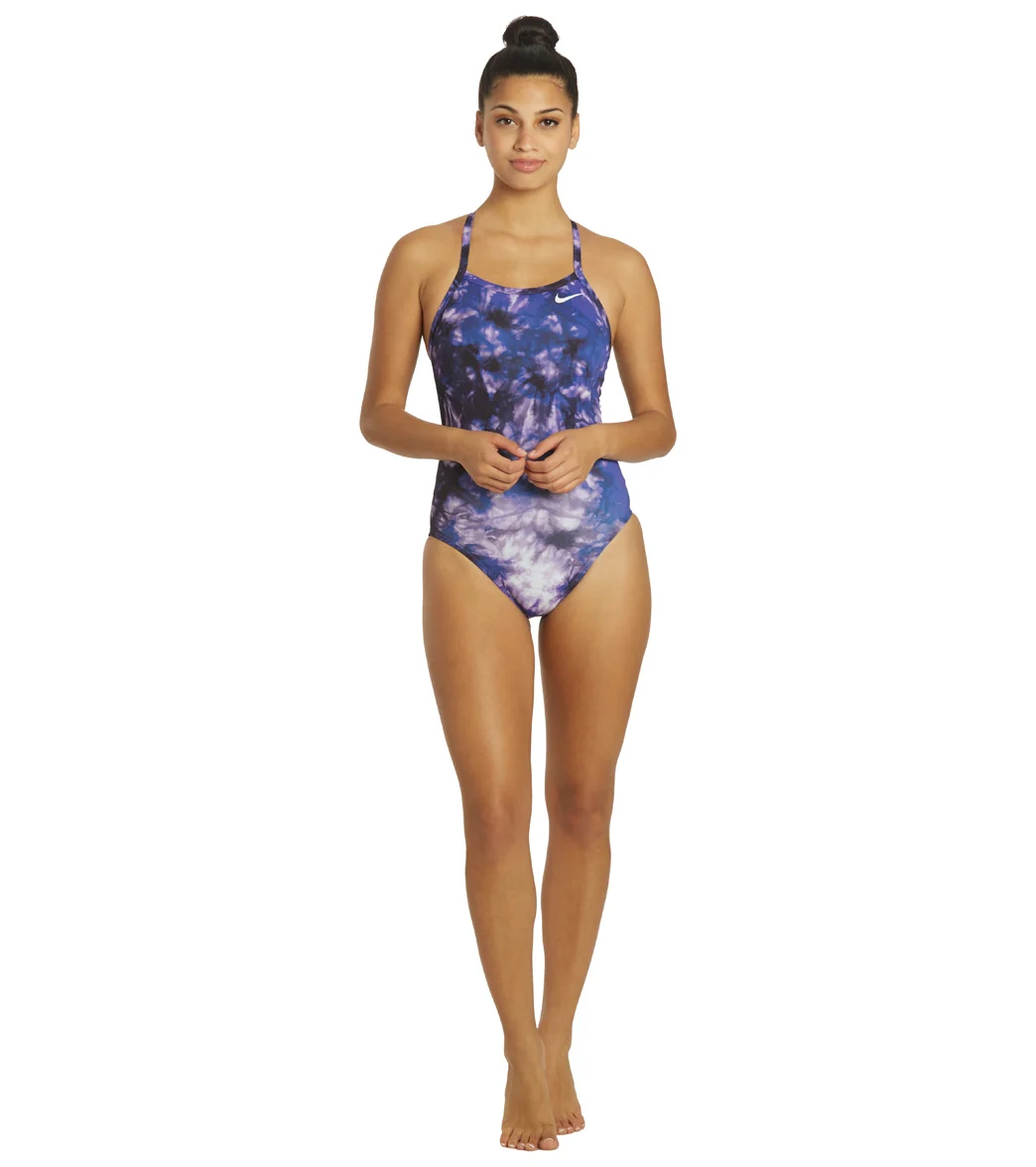 Nike Women's Hydrastrong Tie Dye Crossback One Piece Swimsuit - Image 24