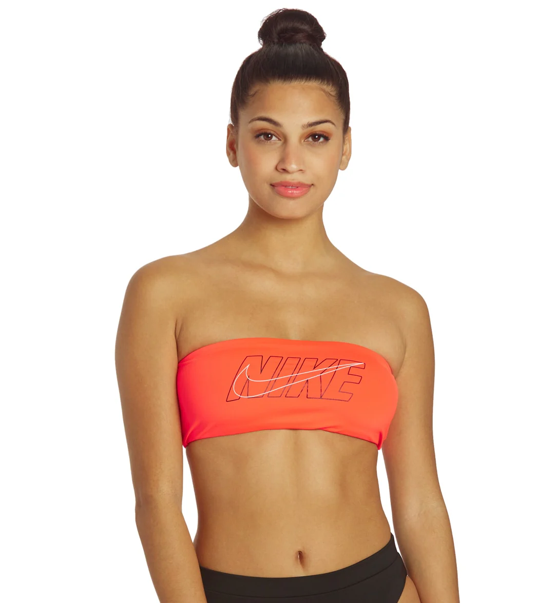 Nike Women's Multi Logo Bandeau Bikini Top - Image 29