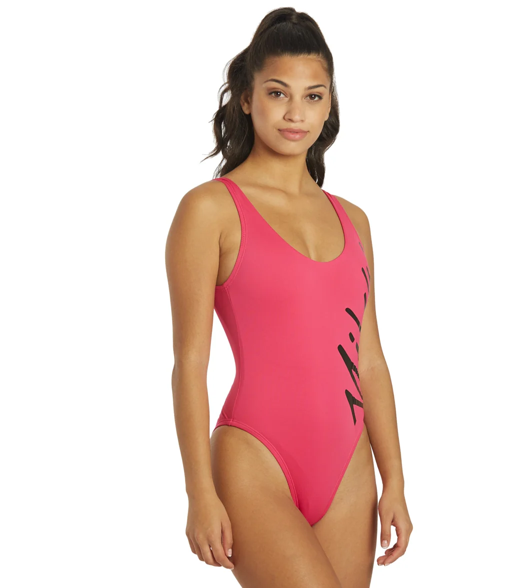 Nike Women's Multi Logo U Back One Piece Swimsuit - Image 25