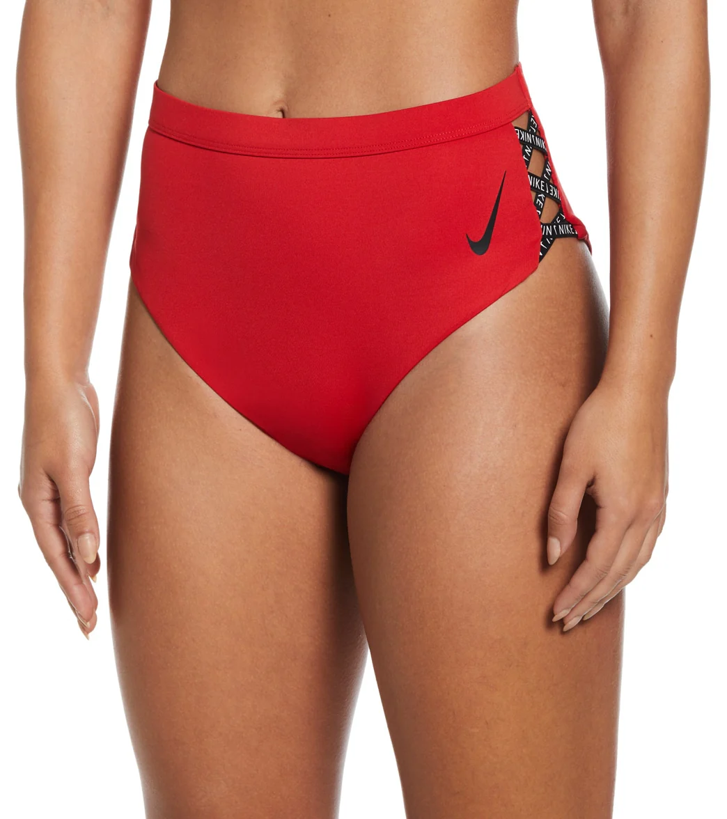 Nike Women's Sneakerkini High Waist Cheeky Bikini Bottom - Image 21