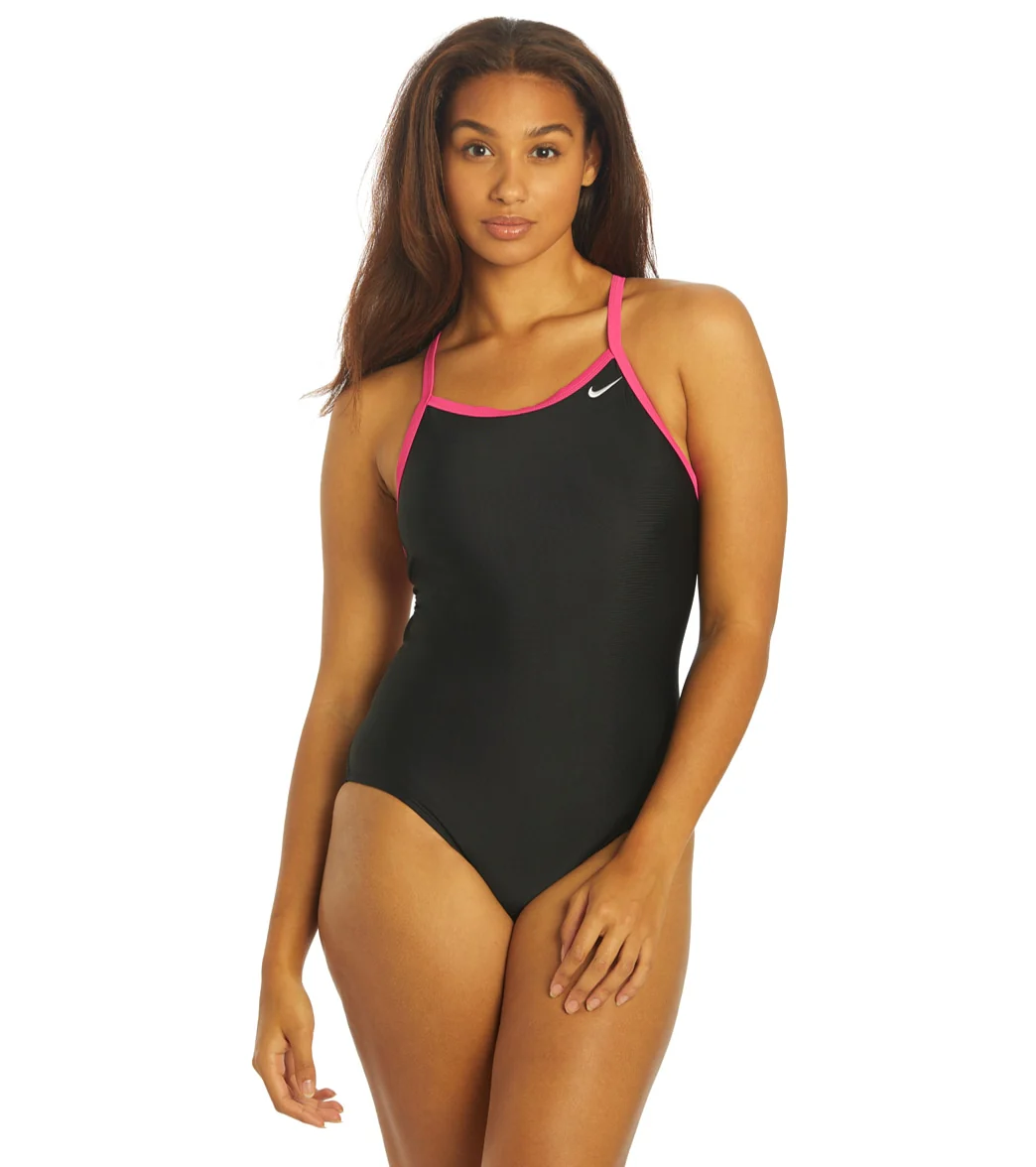 Nike Women's Solid Racerback One Piece Swimsuit - Image 36
