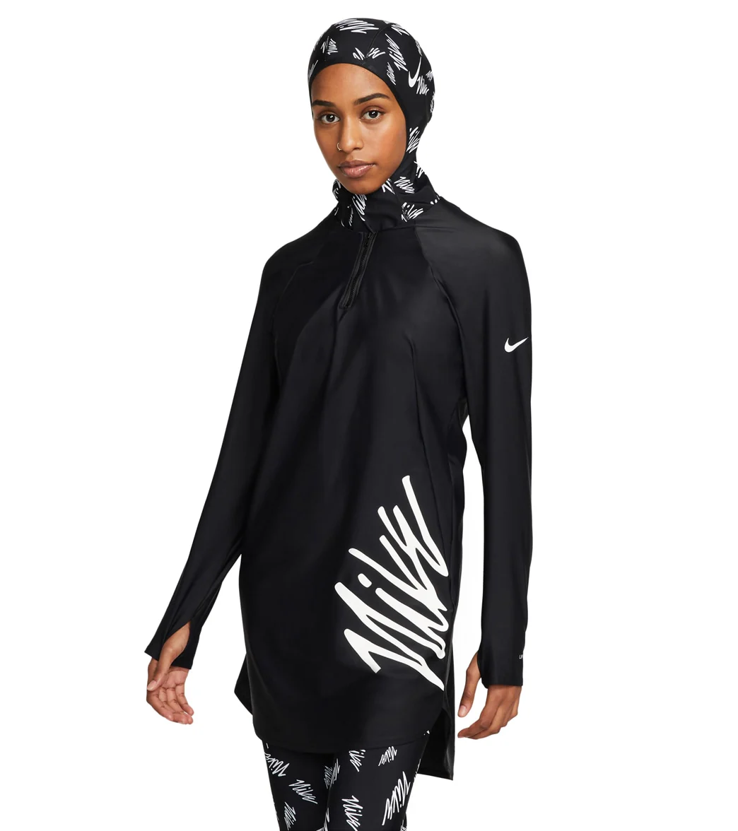Nike Women's Victory Logo Full Coverage Swim Tunic - Image 23