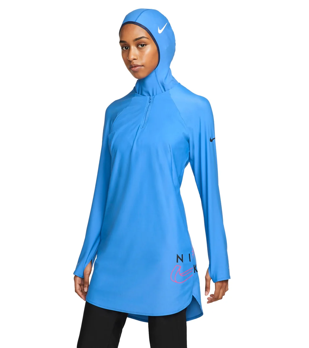 Nike Women's Victory Logo Full Coverage Swim Tunic - Image 31