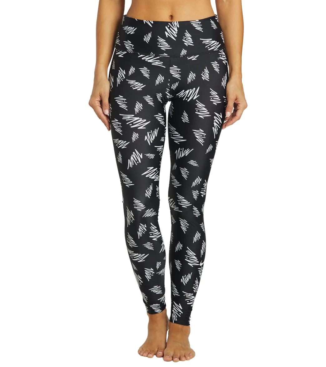 Nike Women's Victory Print Swim Slim Leggings