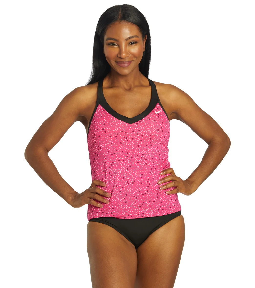 Nike Women's Water Dots V-Neck Tankini Top