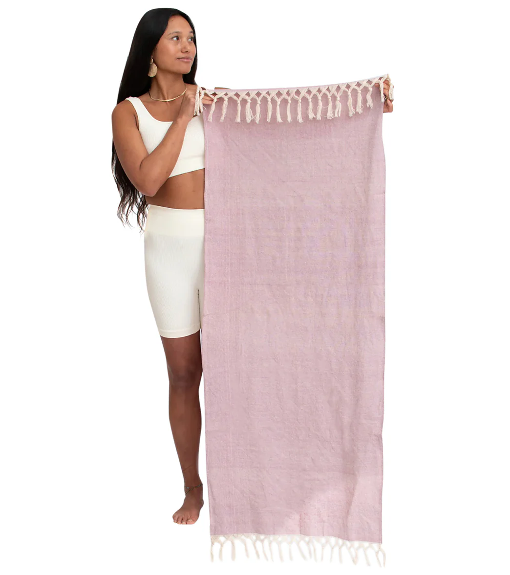 Oko Living Naturally Dyed Herbal Yoga Mat Towel - Image 14