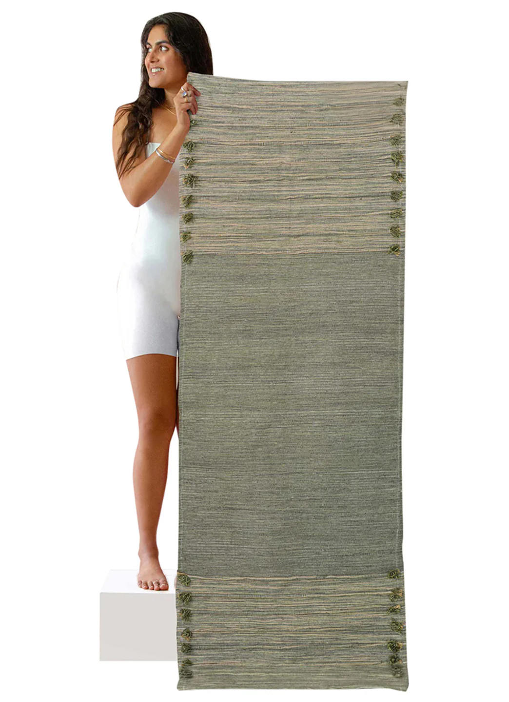 Oko Living Organic Cotton Travel Yoga Rug - Image 3