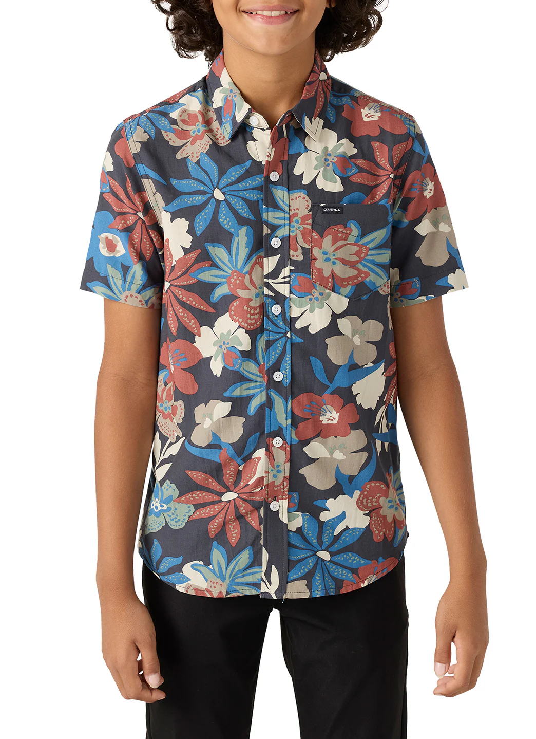 O'Neill Boys' Oasis Eco Short Sleeve Button Down Shirt (Big Big) - Image 2
