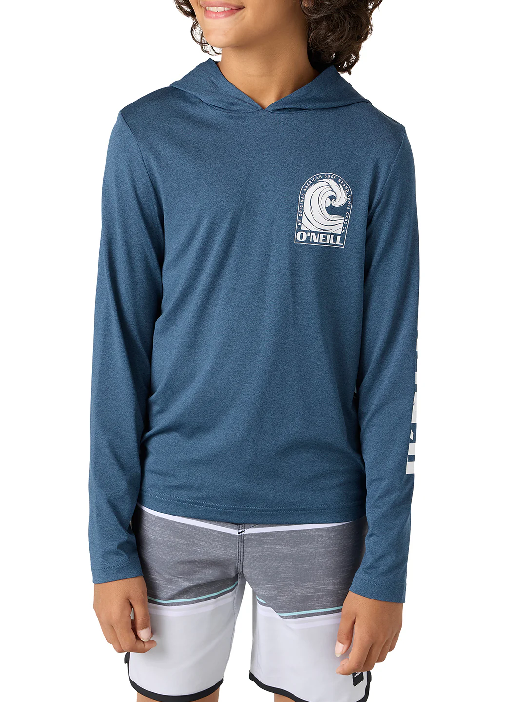 O'Neill Boys' Trvlr UPF 50+ Peak Long Sleeve Rash Guard (Big Kid) - Image 2