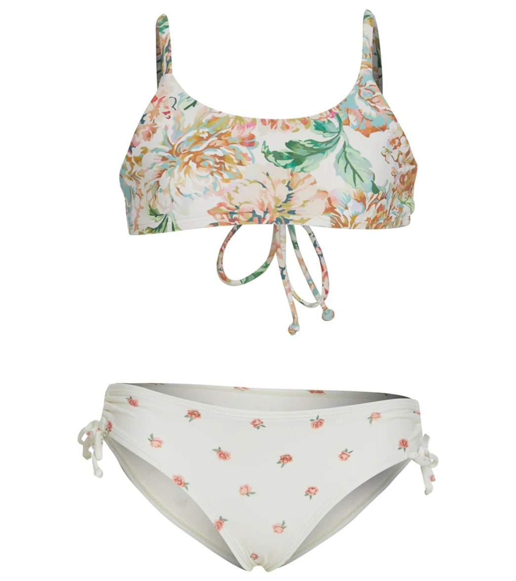 O'Neill Girls' Arden Floral Scoop Bralette Swim Set (Little Kid, Big Kid)