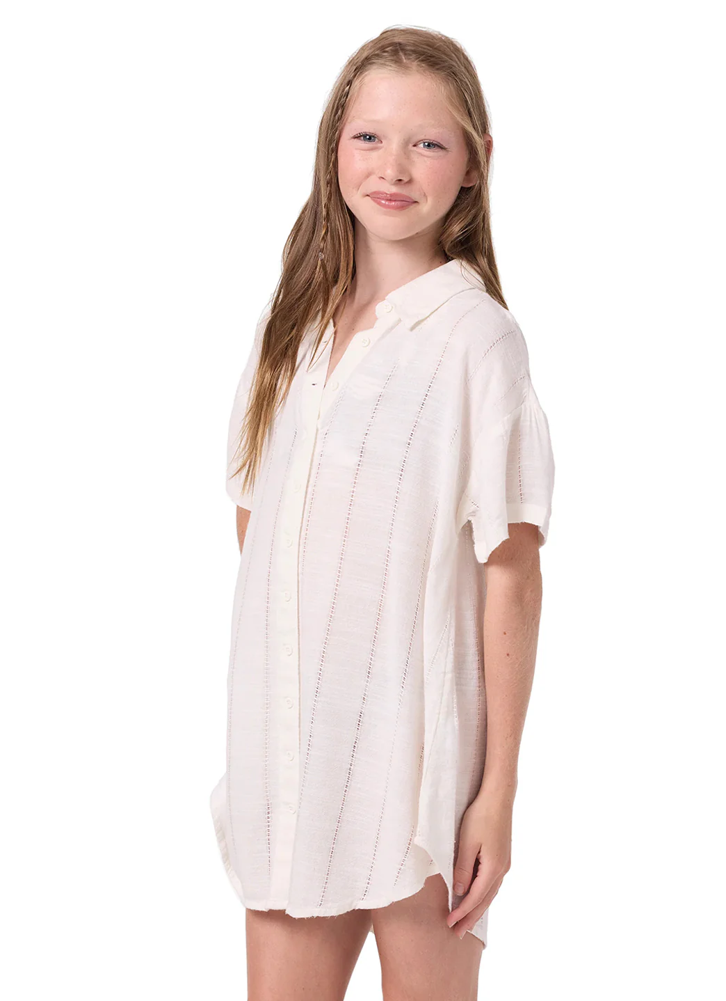 O'Neill Girls' Kyra Button Down Cover Up (Big Kid) - Image 4