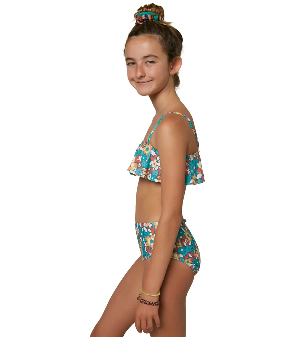 O'Neill Girls' Lani Ditsy Ruffle Two Piece Bikini Set - Image 2