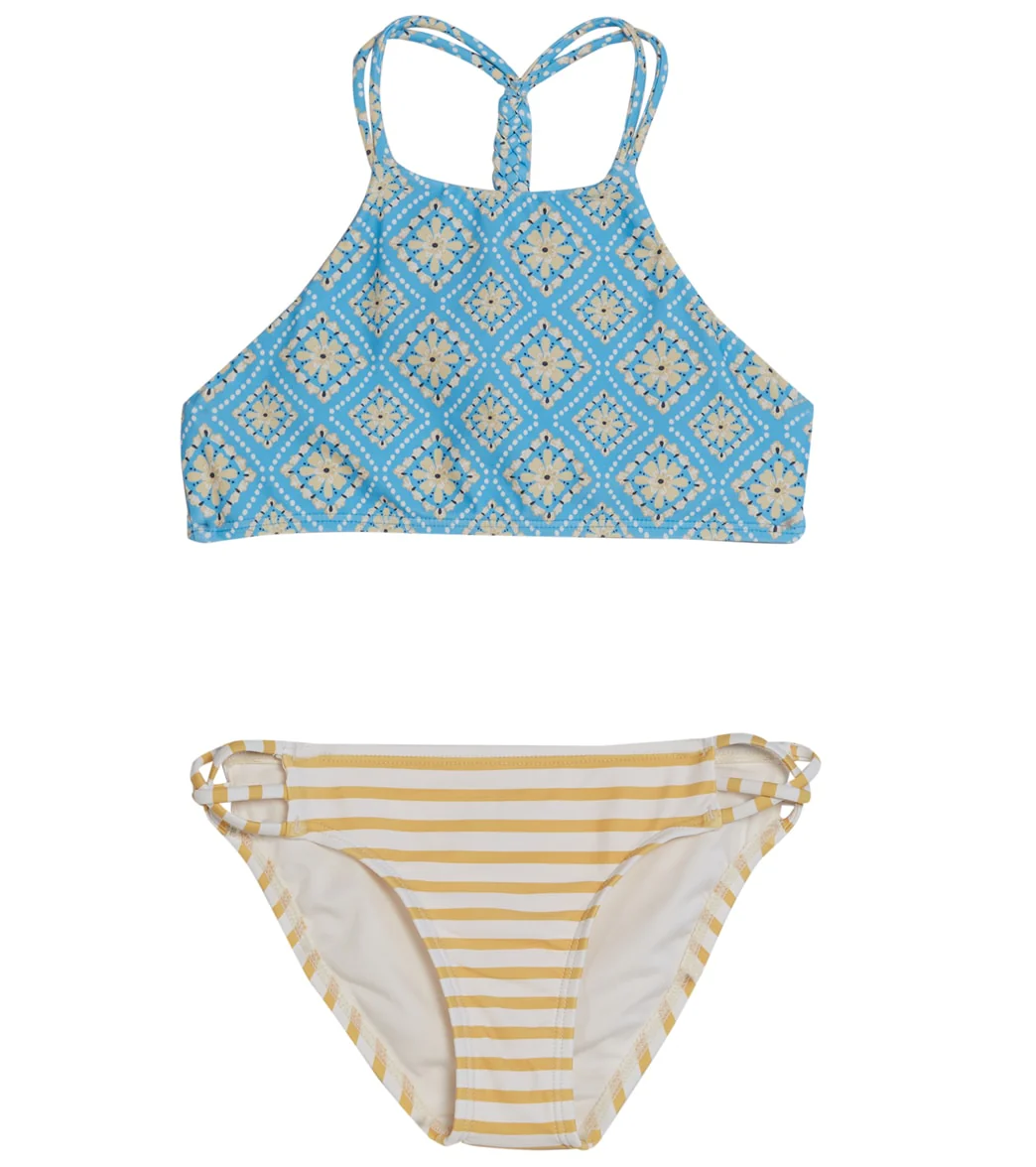 O'Neill Girls' Melissa Tile Braided High Neck Two Piece Bikini Set (Big Kid) - Image 5