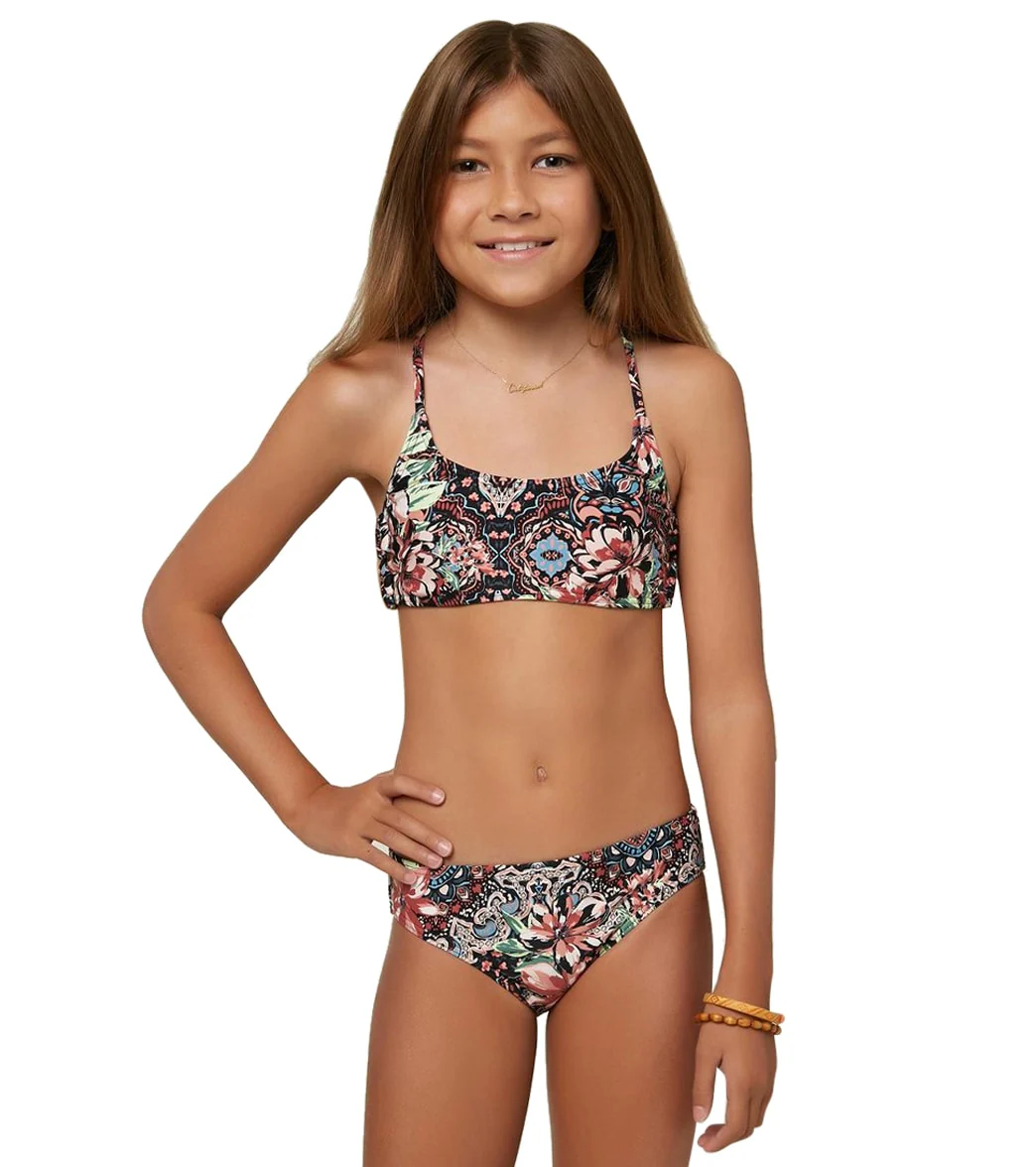 O'Neill Girls' Naples Strappy Side Bralette Bikini Set - Image 6
