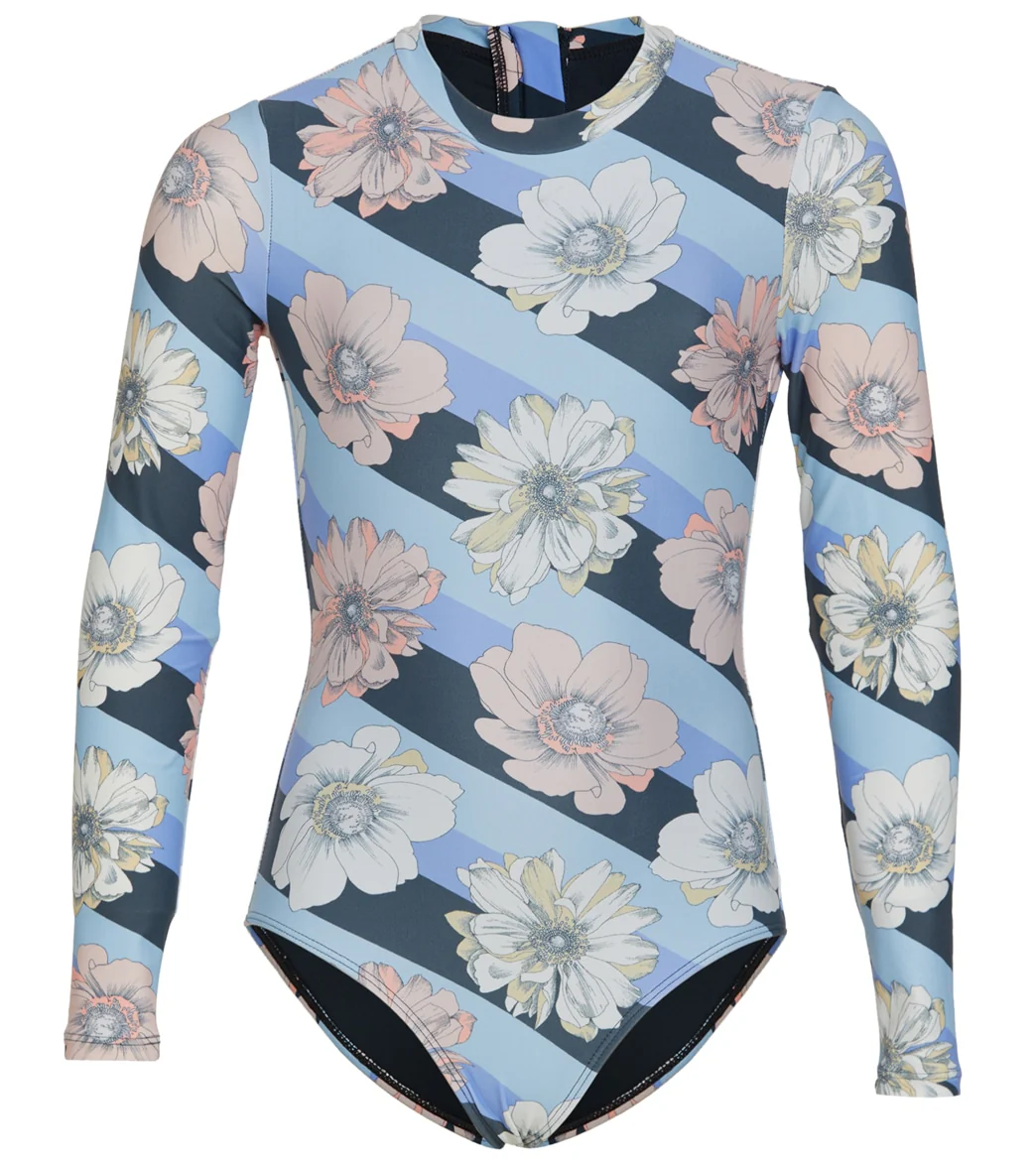 O'Neill Girls' Roxbury Long Sleeve One Piece Swimsuit (Little Kid, Big Kid) - Image 5