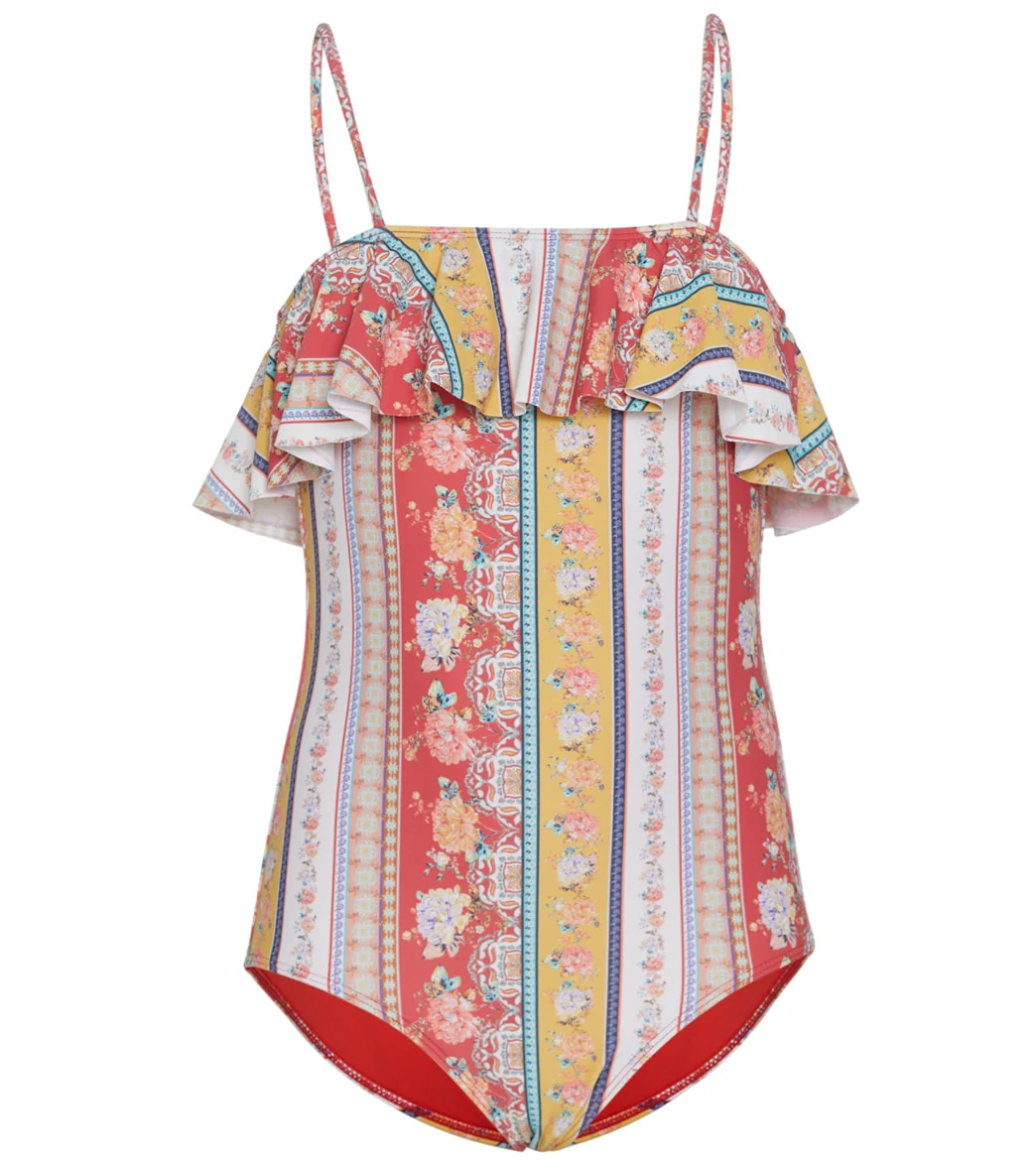 O'Neill Girls' Stella Ruffle One Piece Swimsuit (Big Kid) - Image 4