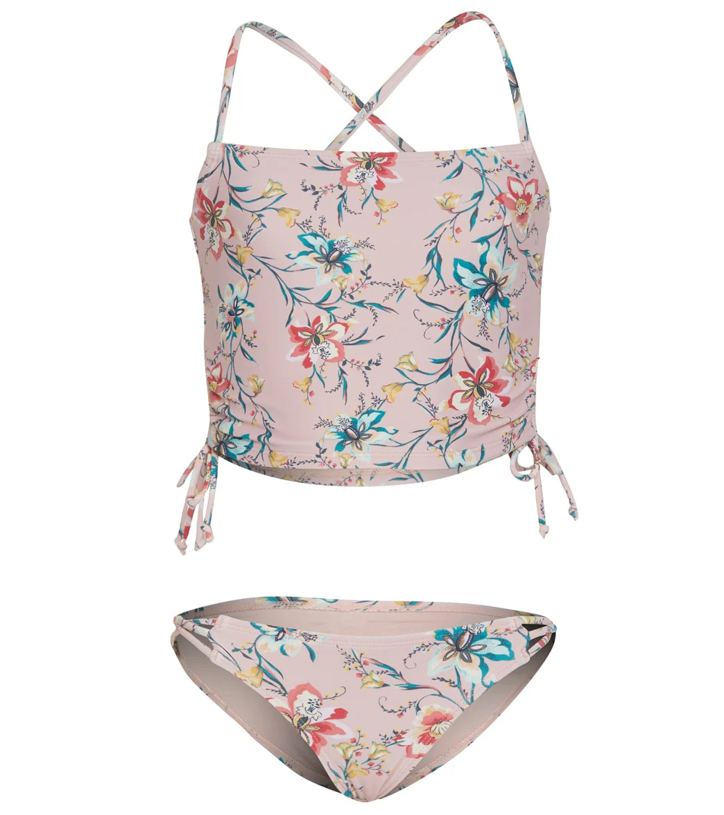 O'Neill Girls' Sydney Floral Cinch Tankini Swim Set (Little Kid, Big Kid) - Image 4