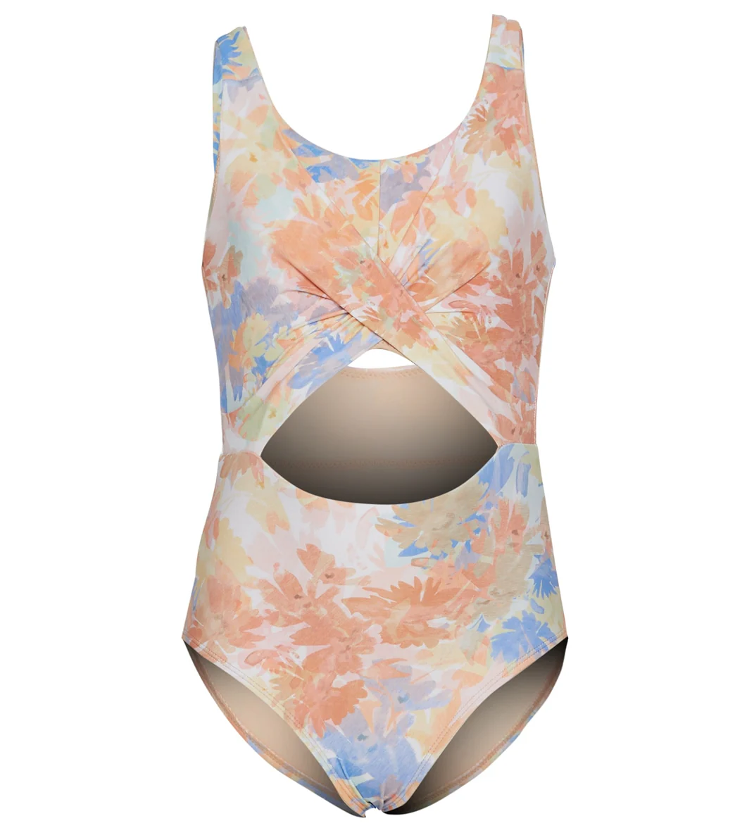 O'Neill Girls' Wildflowers Twist Front One Piece Swimsuit (Little Kid, Big Kid) - Image 4