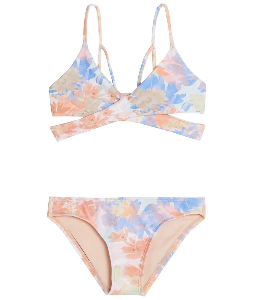 O'Neill Girls' Wildflowers Wrap Two Piece Bikini Set (Little Kid, Big Kid) - Image 4