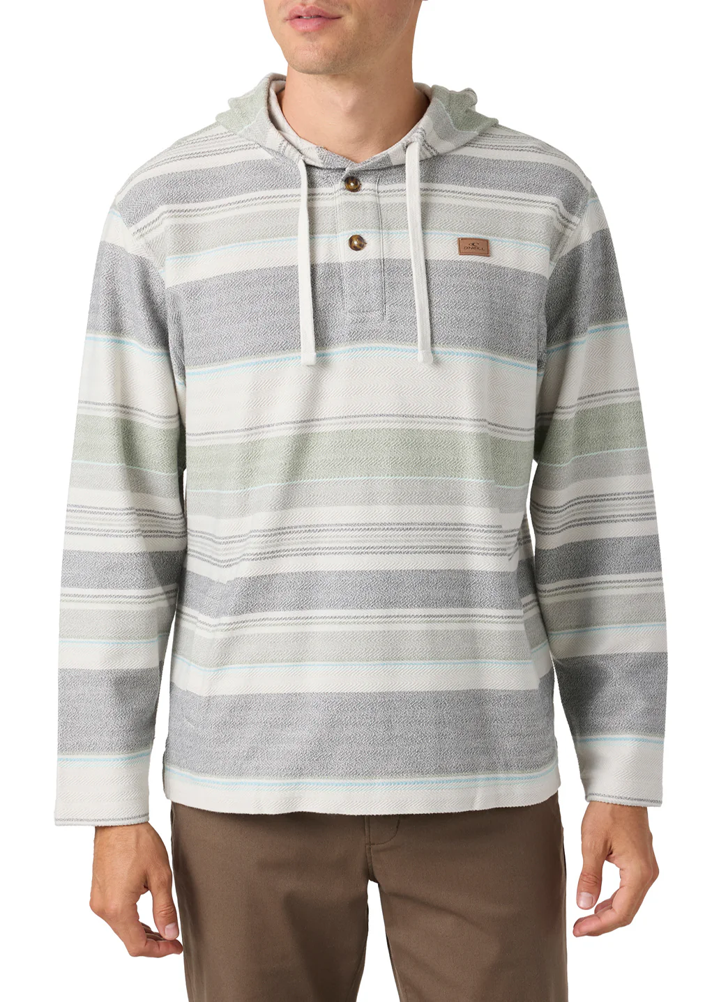 O'Neill Men's Bavaro Stripe Hoodie Poncho - Image 3