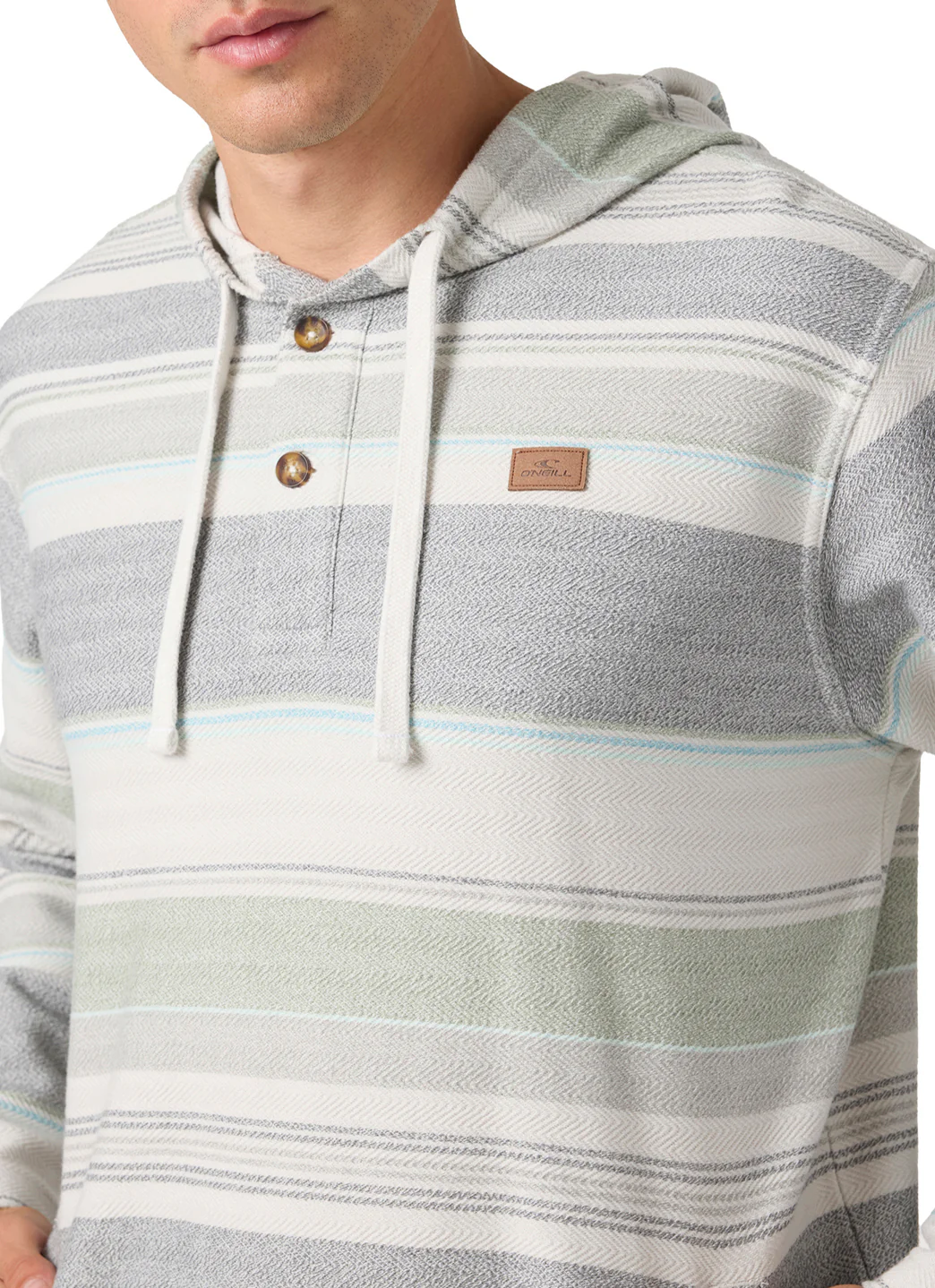 O'Neill Men's Bavaro Stripe Hoodie Poncho - Image 6