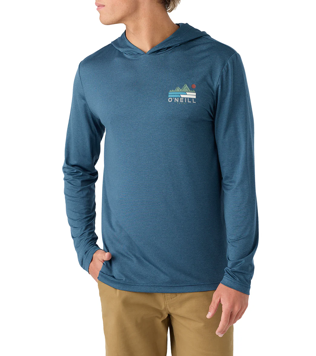 O'Neill Men's Traveler UPF Pullover Hooded Long Sleeve Surf Shirt - Image 7