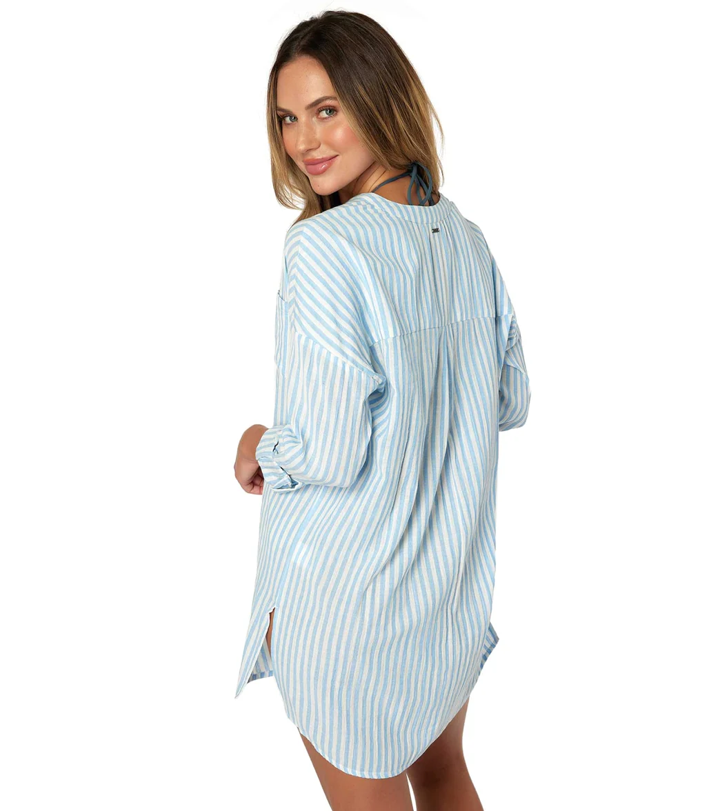 O'Neill Women's Belizin Stripe Cover Up Shirt Dress - Image 3