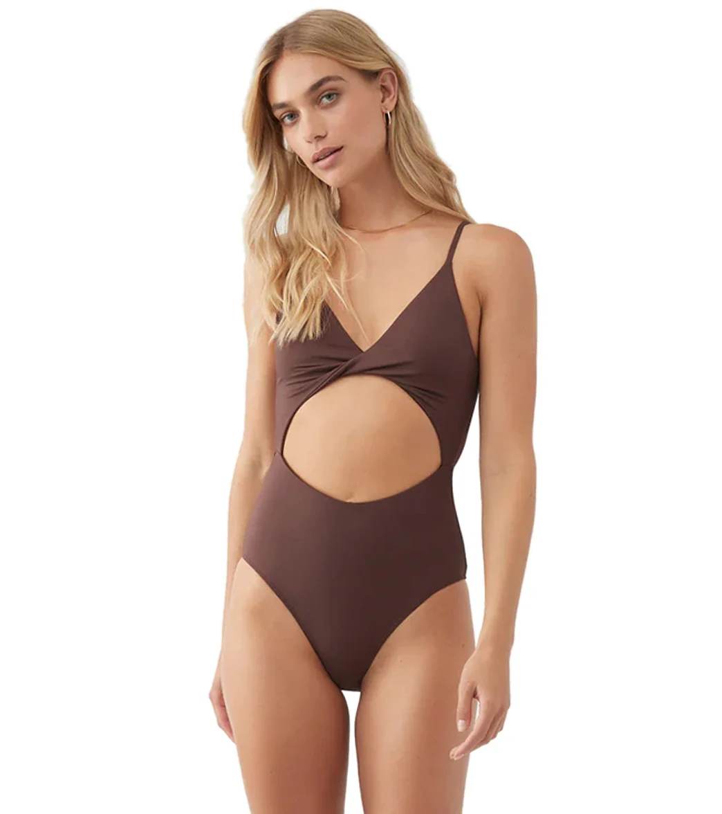 O'Neill Women's Saltwater Solids Twisted One Piece Swimsuit - Image 12