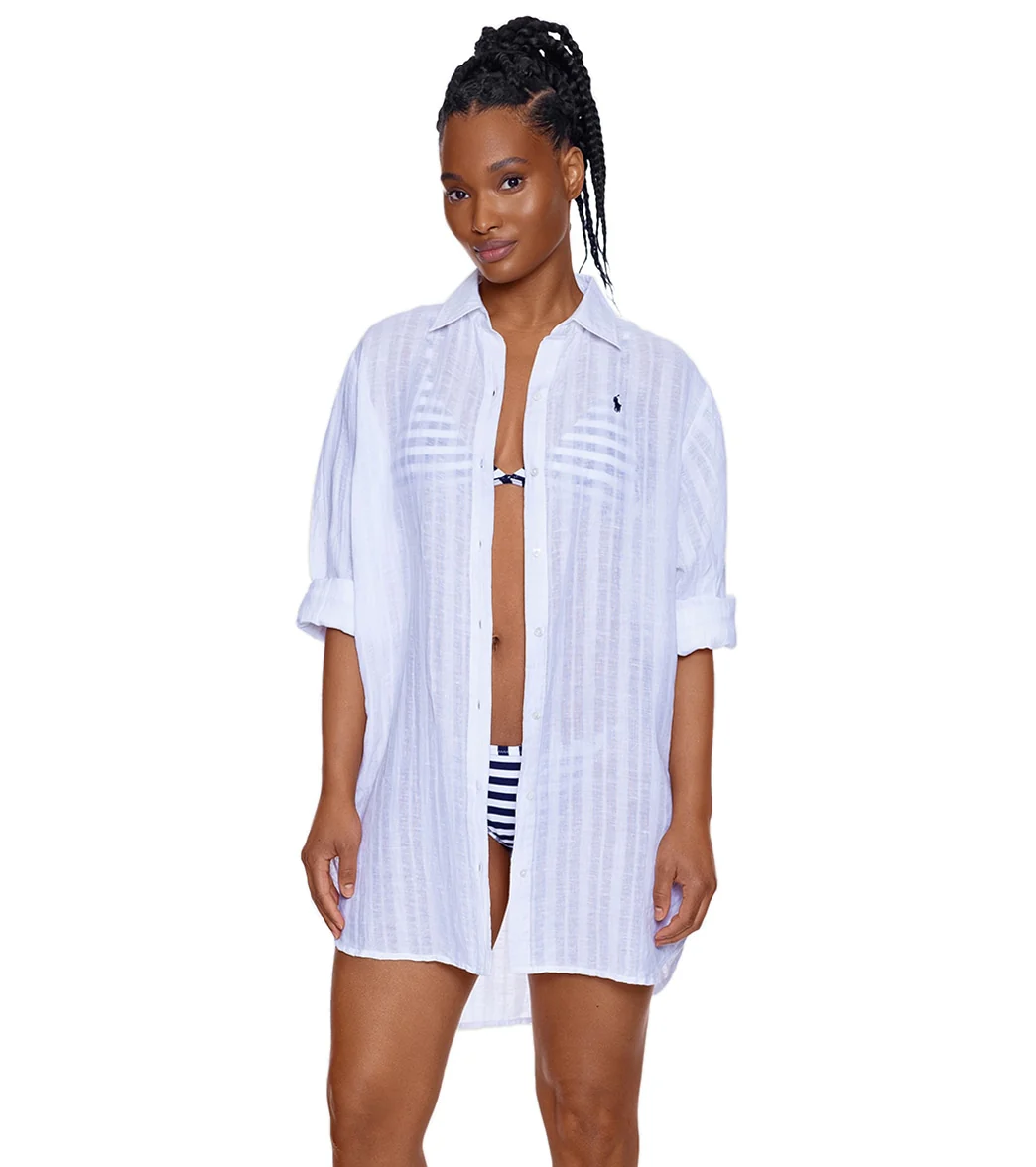 Polo Ralph Lauren Women's Boyfriend Shirt - Image 17