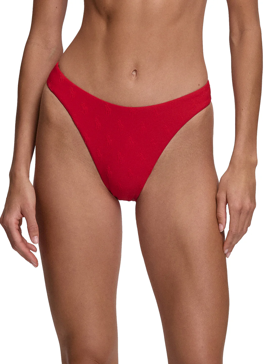 Polo Ralph Lauren Women's Logo Jacquard High Leg Scoop Bikini Bottom - Image 8